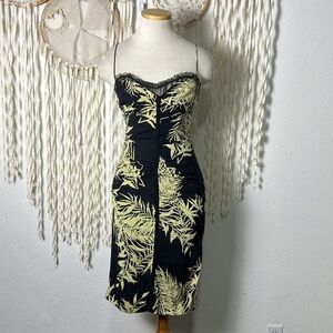 Nicole Miller Collection Vintage Silk Rouched Bodycon Dress Size 4